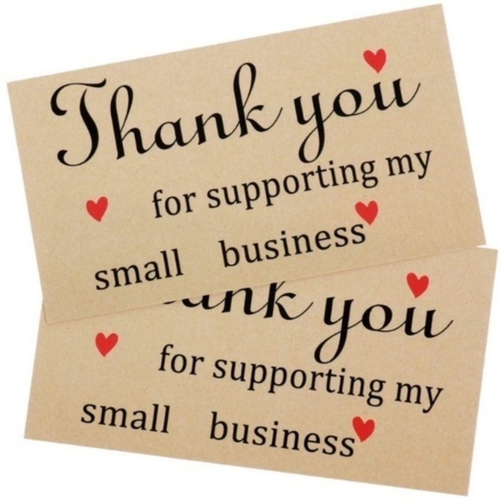 50- Thank You Cards with Red Hearts​